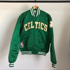 VINTAGE BOSTON CELTICS STARTER JACKET MADE IN USA